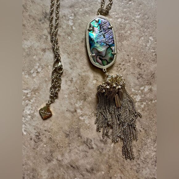 Kendra scott Ryan’s tassel necklace in abalone shell - Picture 3 of 4